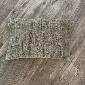 Pottery Barn Decorative Pillow Cover Linen Blend Kilim Textured